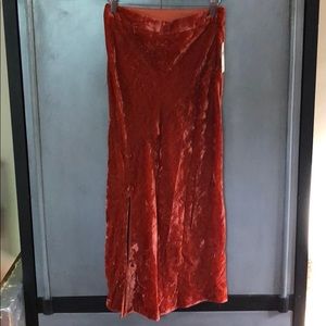 Anthro Velvet skirt